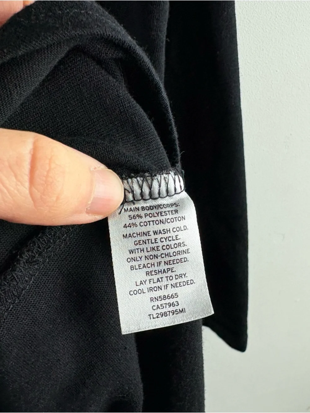 Leith Womens Medium Black Heather Ruched Long Sleeve Bodycon Jersey Knit Dress - Picture 5 of 8